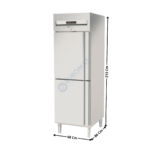 Armoire positive GN2/1 645L. - 2 portillons pleine | AGR752PF | CORECO