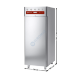 Armoire positive spécial chocolat 600x800 - 1 porte pleine | AP1CHF86R2 | DIAMOND