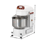 Pétrin à Spirale 100 L. "Automatique" - Cuve fixe & Tête Fixe | PSB61M2V | DIAMOND