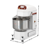 Pétrin à Spirale 130 L. "Automatique" - Cuve fixe & Tête Fixe | PSB82MI2V | DIAMOND