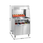 Poste de salage 80cm Grand M. | CPDSDC800 | CASSELIN