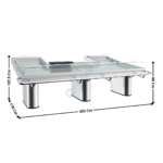 Etale/Vitrine à poisson neutre 305x176 Cm | 71780915 | COMBISTEEL