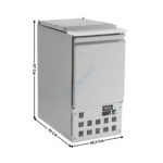 Saladette réfrigérée 1 porte pleine GN1/1 - 1 x GN1/1 - Positive | 74500725 | COMBISTEEL