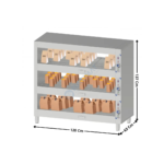 Etagère chauffante 120Cm | CEC120 | CASSELIN