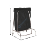 Porte sac poubelle inox 80L | CPSPP80 | CASSELIN
