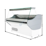 Vitrine réfrigérée 150cm - ECO SERIES | 74860005 | COMBISTEEL