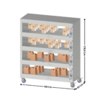 Etagère chauffante 150Cm - Mobile | CECM150 | CASSELIN