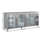 Arrière bar 3 portes battantes vitrées | SBIE200 | CORECO
