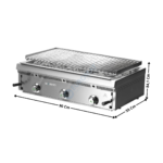 Grillade charcoal 3 zones gaz - Grille Viande | PBI90 | MAINHO