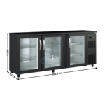 Arrière bar 3 portes battantes vitrées | SBE200 | CORECO