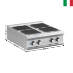 Plaque 4 zones carrés à poser - DOMINA 900 PRO | PQ98T | MBM ITALY