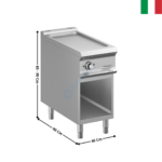 Plaque 1 zone acier électrique - DOMINA 900 PRO | FTBE94AL | MBM ITALY