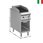 Grillade charcoal 1 zone gaz - DOMINA 900 PRO | PLG94A | MBM ITALY