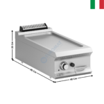 Plaque 1 zone acier gaz à poser - DOMINA 900 PRO | FTBG94TL | MBM ITALY