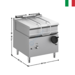 Sauteuse basculante 80 L. gaz - DOMINA 900 PRO | BRG98A | MBM ITALY
