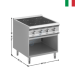 Plaque 4 zones à induction - DOMINA 900 PRO | IN98A | MBM ITALY