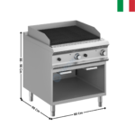 Grillade charcoal 2 zones gaz - DOMINA 900 PRO | PLG98A | MBM ITALY
