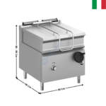Sauteuse basculante 80 L. électrique - DOMINA 900 PRO | BRE98A | MBM ITALY