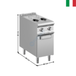 Friteuse électrique 2 x 8 Litres - DOMINA 900 PRO | FRE94A2V | MBM ITALY