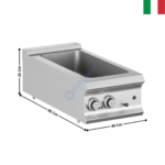 Bain-marie électrique à poser - DOMINA 900 PRO | BME94T | MBM ITALY