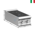 Plaque 2 zones à induction à poser - DOMINA 900 PRO | IN94T | MBM ITALY