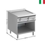 Plaque 2 zones acier électrique - DOMINA 900 PRO | FTBE98AL | MBM ITALY