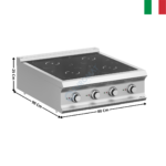 Plaque 4 zones à induction à poser - DOMINA 900 PRO | IN98T | MBM ITALY