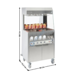 Poste de salage / Chauffe sauce 80cm Grand M. | CPDSCS800 | CASSELIN