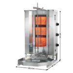 Machine à Kebab 3 zones HP Gaz - Premium Series | MUGD3 | POTIS