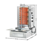 Machine à Kebab 2 Zones - Version HP Electrique - Premium Series | FE2S | POTIS