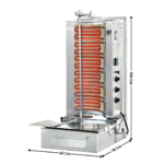 Machine à Kebab 3 Zones - Version ECO Electrique - Premium Series | FE3 | POTIS