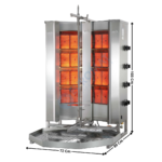 Machine à Kebab 8 zones HP Gaz – Premium Series | VMUGD4 | POTIS