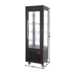 Vitrine Panoramique Positive - 5 Niveaux - 360 L - Noire | SNEGNB7R2 | DIAMOND