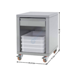 Support en Inox + Tiroir pour Formeuse CUPPONE - DIAMOND | SDPPF | DIAMOND