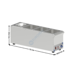 Bain-marie à sauce quadruple | CBMS416V | CASSELIN