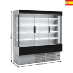 Vitrine murale réfrigérée 194cm - Version à porte / Gamme CEDAR | DG018M2 | DOCRILUC