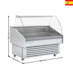Vitrine réfrigérée 150,5cm - GAMME MOBILE TOP | EEC150EFCC | DOCRILUC