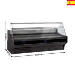 Vitrine réfrigérée 252,5cm - GAMME 800 TOP | VE825R | DOCRILUC