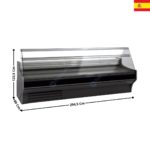Vitrine réfrigérée 294,5cm - GAMME 800 TOP | VE830R | DOCRILUC