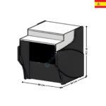 Meuble caisse 80Cm - GAMME 940 TOP | MCVE98DIS | DOCRILUC