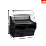Vitrine réfrigérée 105,5cm - GAMME 800 TOP | VE810R | DOCRILUC