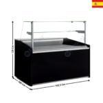 Vitrine réfrigérée 102,5cm - Série DETROIT | VEGPC1010TF | DOCRILUC