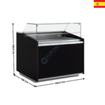 Vitrine réfrigérée 150,5cm - Série VIENNA | VEG1015TF | DOCRILUC