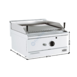 Grillade à pierre de lave 1 zone gaz - Série ECO | 71780075 | COMBISTEEL
