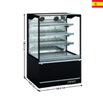 Vitrine chauffante 126,5cm - Vitre Self Service | VVAM6HE13 | DOCRILUC