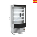 Vitrine murale réfrigérée 100cm - Version à porte / Gamme CEDAR | DG009M2 | DOCRILUC