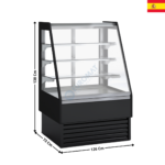 Vitrine réfrigérée 126cm - Vitre Carré / Série VV-MR | VV613MR | DOCRILUC