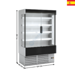 Vitrine murale réfrigérée 131cm - Version à porte / Gamme CEDAR | DG012M2 | DOCRILUC