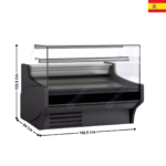Vitrine réfrigérée 150,5cm - GAMME 940 TOP | VE915RRTF | DOCRILUC