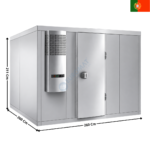 Chambre positive 260x260 Cm - 11,23m3 | CF2626+10802006 | MERCATUS
